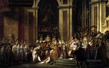  Leon Obras - Consagración del Emperador Napoleón I y Coronación de la Emperatriz Josefina Neoclasicismo Jacques Louis David
